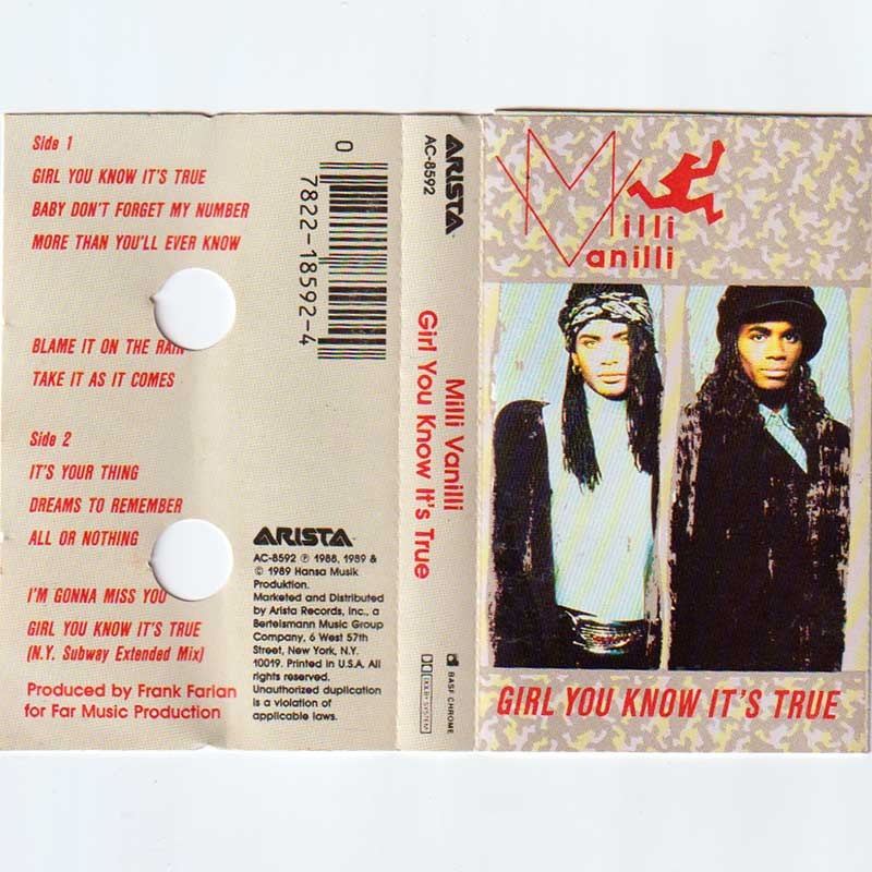 MILLI VANILLI - GIRL YOU KNOW IT'S TRUE